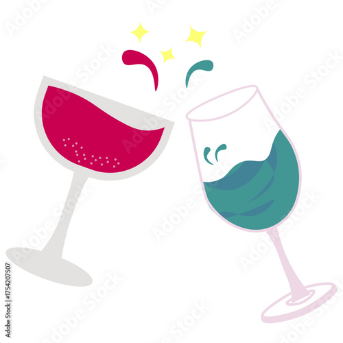 Champagne Glasses Toast