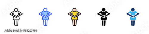 Apology Gesture Icon Collection With Multiple Styles