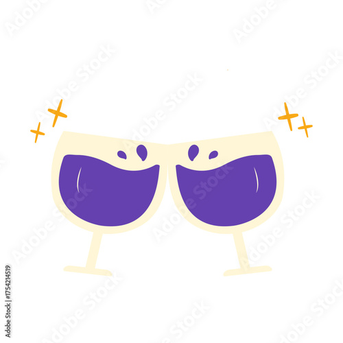 Champagne Glasses Toast