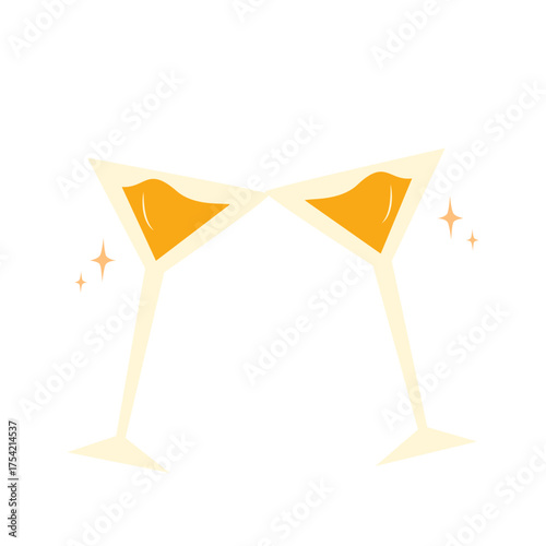 Champagne Glasses Toast