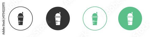 Protein shake icon element for designs