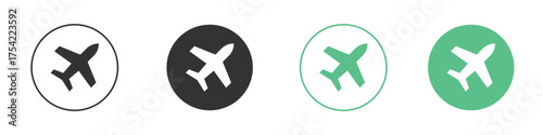 Plane icon element for designs