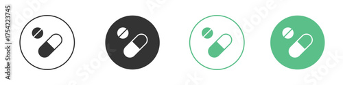 Pills icon element for designs