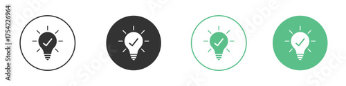Idea icon element for designs