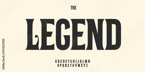 Vintage elegant serif alphabet, bold dramatic letters, retro fairy tale font for book logo headline, classic lettering logo, ornate gothic Halloween typographic design. Vector typeset