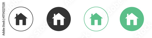 Home icon element for designs