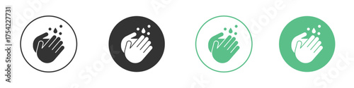 Handwashing icon element for designs