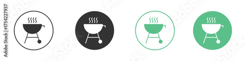 Grill icon element for designs