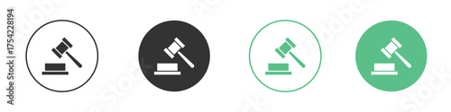 Gavel icon element for designs