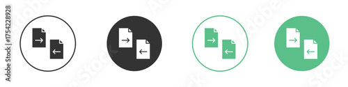 File transfer icon element for designs