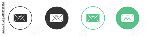 Envelope open icon element for designs