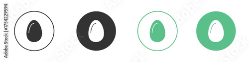 Egg icon element for designs