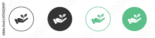 Eco-friendly icon element for designs