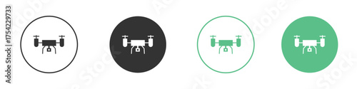 Drone icon element for designs