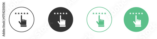 Customer feedback icon element for designs