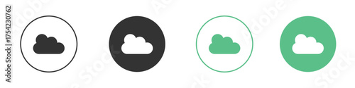Cloud icon element for designs