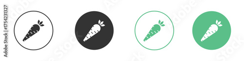 Carrot icon element for designs