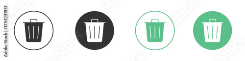 Bin icon element for designs