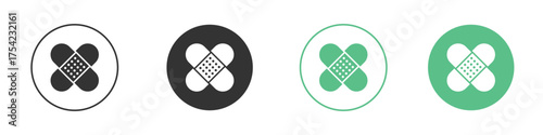 Band aid icon element for designs