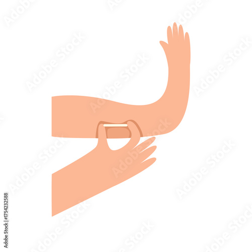Implant contraception concept. vector illustration