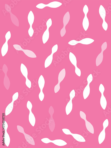 Abstract organic pattern featuring wavy shapes in dynamic repetition and minimal modern style