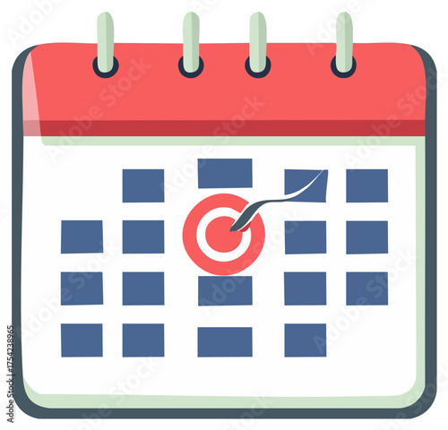 Fertility Calendar with Circled Ovulation Day for Conception and Pregnancy Planning