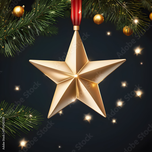 Christmas star, symbol of the Christmas holidays