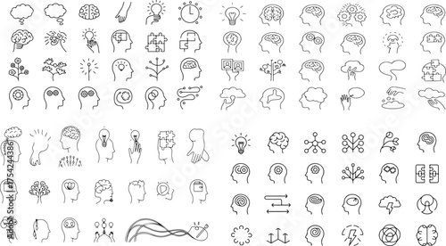 This vector set includes illustrations of numbers and people icons for web and business design