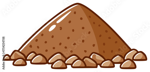 Pile of Brown Sugar with Scattered Pieces Ready for Baking