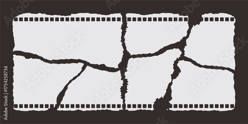 Pictures or photos frame collage layout abstract photo frames and digital photo wall template