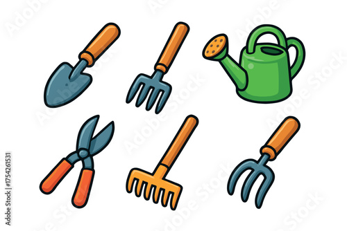 Christmas fireplace design with colorful stockings and warm fire. Set of 6 vector illustration