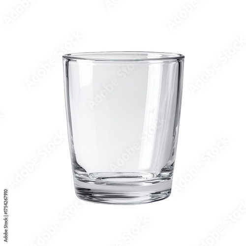 Empty clear glass tumbler (1)
