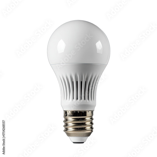 White LED lightbulb, round shape, standard base