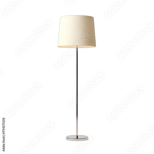 Simple floor lamp with cream shade (3)