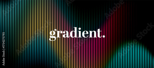 Abstract gradient vector background. Dark design for decor, wallpapers, covers and backgrounds