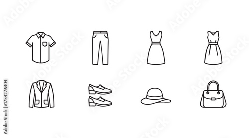 Vector art of clothes
