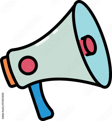 Megaphone advocacy line icon