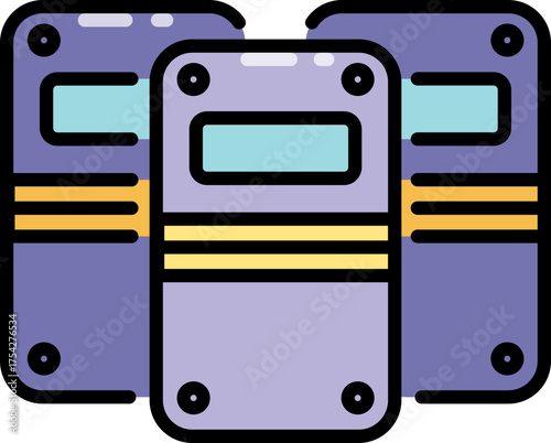 Anti riot shield line icon