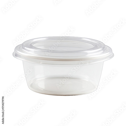 Clear plastic food container with lid (7)