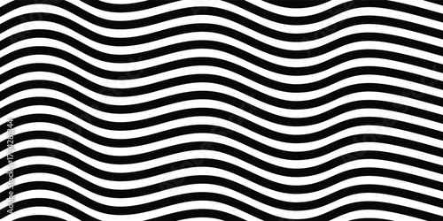Vector Strips Abstract Background.optical art  wave design black and white.Line art optical art.