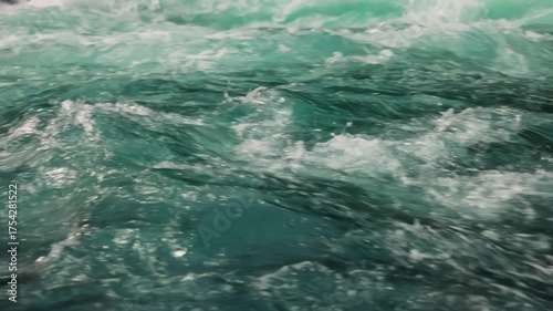 Mountain River Beautiful Nature Norway natural landscape. Lovatnet lake (also Loenvatnet) is a lake in the municipality of Stryn in Vestland county, Norway.