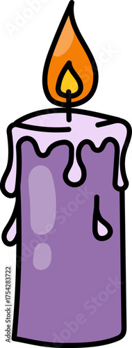 Aroma candle ment illustration