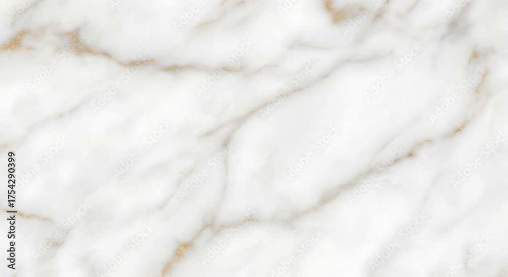 Obraz premium Abstract white marble texture with subtle grey and gold veining offering a luxurious and elegant background for design and decor projects