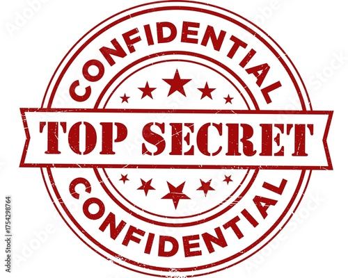 Top Secret Stamp, Top Secret Round Sign