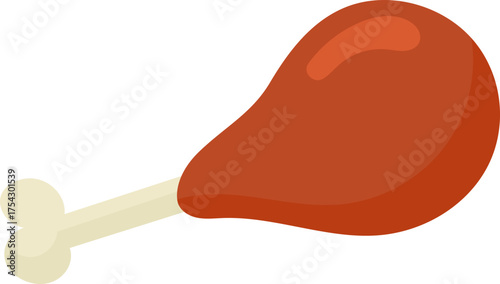 Chicken drumstick hand drawn