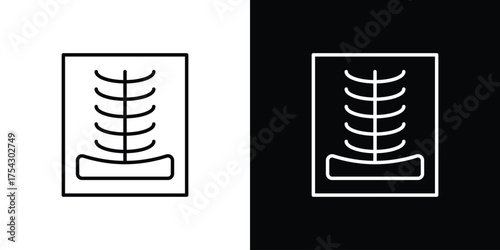 X ray icon vector illustration. editable stroke icon.