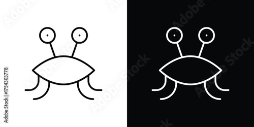 Spaghetti Monster Flying icon vector illustration. editable stroke icon.