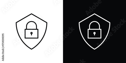 Security icon vector illustration. editable stroke icon.