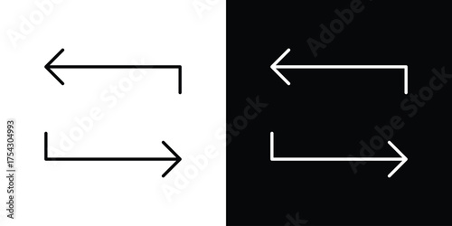 Replace icon vector illustration. editable stroke icon.