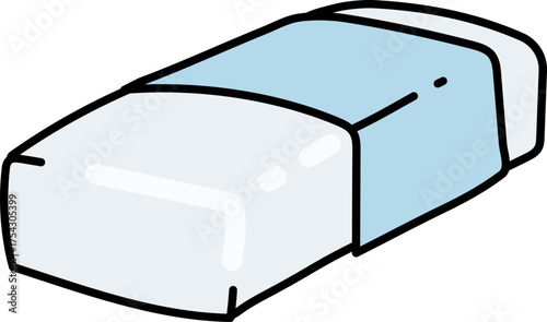 White eraser illustration